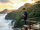 Spot Foto Panorama Pantai Surumanis Di Kebumen Jawa Tengah